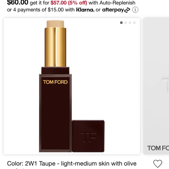 Brand new Tom Ford traceless matte concealer in Taupe. 2W1 - Picture 3 of 3